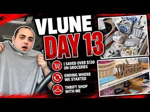 I SAVED OVER $130 ON GROCERIES! ~ ENDING WHERE WE STARTED ~ THRIFT SHOP WITH ME ~ VLUNE DAY 13