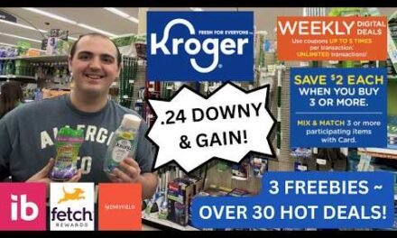 3 HOT FREEBIE DEALS AT KROGER! ~ .24 DOWNY AND GAIN ~ OVER 30 HOT KROGER DEALS! ~ 06/03 – 06/09/26