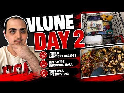 I TRIED CHAT GPT RECIPES…..THIS WAS INTERESTING ~ BIN  STORE SHOPPING HAUL! ~ VLUNE DAY 2