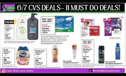 6/7 CVS DEALS-11 Must Do CVS Deals (NEW AD)Spend $30 Get $10 ECB! Dove, $10/$25 CRT & MORE #cvsdeals