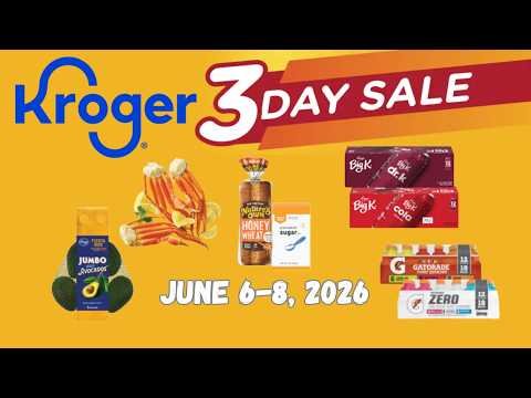 *SODA & GATORADE* Kroger 3 DAY SALE for 6/6-6/8 | + Comments & Match-Up Deals