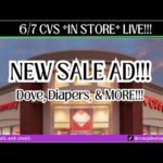6/7 CVS *in store* LIVE!! Dove, Diapers & MORE! 6/7 CVS Haul #cvscouponing