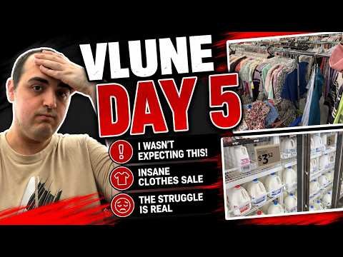 I WASN’T EXPECTING THIS! ~ INSANE CLOTHES SALE ~ THE STRUGGLE IS REAL ~ VLUNE DAY 5