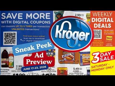 *Father's Day* Kroger SNEAK PEEK Ad Preview for 6/17-6/23 | 5x Digitals, Weekly Digitals, & MORE