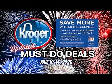 *DOVE & ICEES* Kroger UPDATED Must Do Deals for 6/10-6/16 | 5x Digitals, Weekly Digitals, & MORE