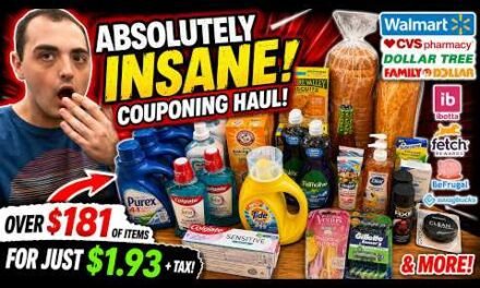 *MUST SEE!* ~ ABSOLUTELY INSANE COUPONING HAUL! ~ OVER $181 OF ITEMS DOWN TO $1.93 + TAX!