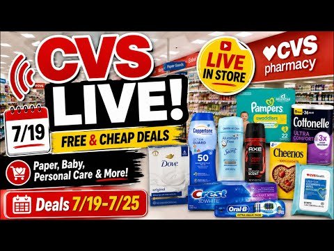 7/19/26 CVS *in store* LIVE!! *New Sale Ad* Baby Care, Personal Care, Paper Products (7/19 CVS Haul)