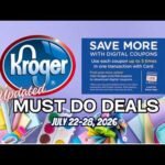*Cheesy Deals!* Kroger UPDATED Must Do Deals for 7/22-7/28 | 5x Digitals, Weekly Digitals, & MORE
