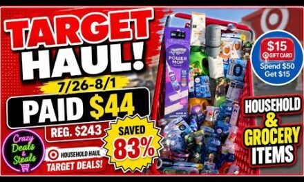 🍿7/26 TARGET HAUL 🔥🔥Spent $44 (Reg. Price: $243) 83% SAVINGS! $15 Target Giftcard Household Deals!