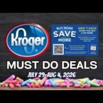 *FREEBIE* Kroger MUST DO Deals for 7/29-8/4 | NEW MEGA SALE, Beauty Event, Household Event, & MORE