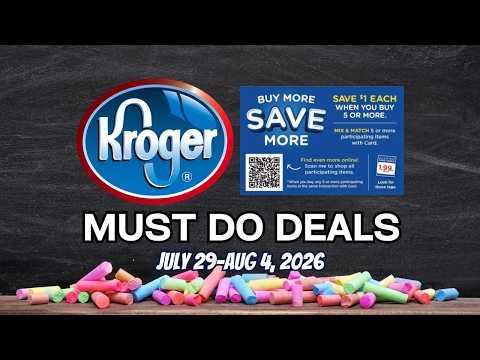 *FREEBIE* Kroger MUST DO Deals for 7/29-8/4 | NEW MEGA SALE, Beauty Event, Household Event, & MORE