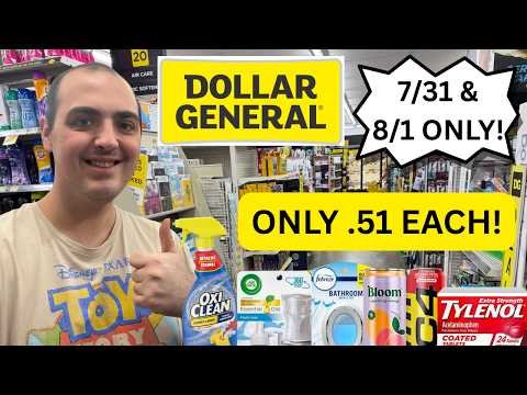 *ITEMS AS LOW AS .51 EACH!* ~ CRAZY HOT DOLLAR GENERAL $5 OFF $25 SCENARIOS (7/31/26 & 8/1/26 ONLY)