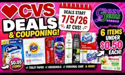 7/5 CVS DEALS-9 Must Do CVS Deals (NEW AD) 6 ITEMS $0.49 EACH, TRASH BAGS & MORE #cvsdeals