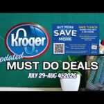 *MEGA SALE* Kroger UPDATED Must Do Deals for 7/29-8/4 | Beauty Event & Weekly Digitals + MORE