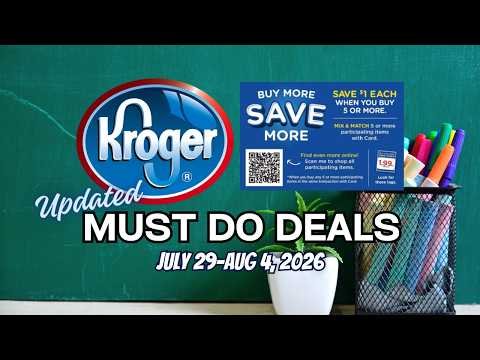 *MEGA SALE* Kroger UPDATED Must Do Deals for 7/29-8/4 | Beauty Event & Weekly Digitals + MORE