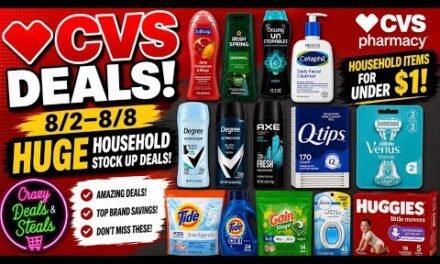 8/2 CVS DEALS *13 MUST DO CVS DEALS* $0.99 Household Products & 3 Spend $30 Get $10 ECB Deals!