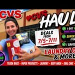 💅7/5 CVS Couponing Haul! MONEYMAKER & FREE Couponing Items + Laundry & MORE! #cvsdeals