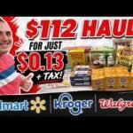 *MUST SEE HAUL!* ~ OVER $112 OF ITEMS DOWN TO .13 + TAX! ~ HOT WALMART / KROGER / WALGREENS DEALS!
