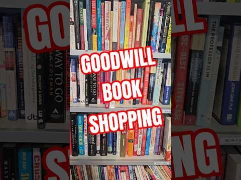 Shopping at the Goodwill Store #goodwill #goodwillhaul #thrifting #books