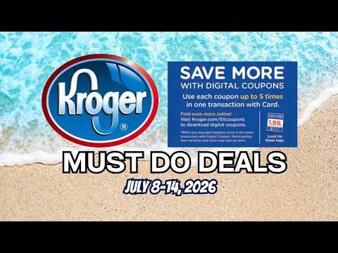 *NEW SALE* Kroger MUST DO Deals for 7/8-7/14 | 5x Digitals & 5x Weekly Digitals