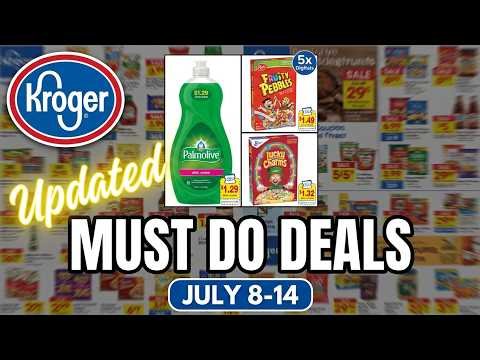 *PALMOLIVE DEAL* Kroger UPDATED Must Do Deals for 7/8-7/14 | B2G3 Cereal, 5x Digitals, & MORE