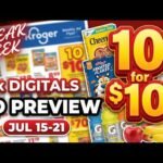 *5x Digitals* Kroger SNEAK PEEK Ad Preview for 7/15-7/21 | 10 for $10, NEW Weekly Digitals, & MORE