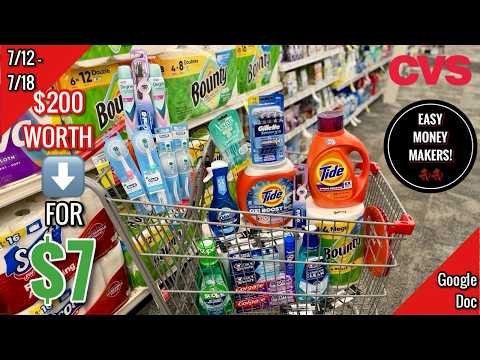 CVS Free & Cheap Coupon Deals & Haul |7/12 – 7/18|$200 WORTH FOR $7! Move Fast!🔥|Learn CVS Couponing