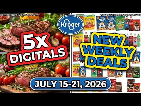 *FULL AD* Kroger Ad Preview for 7/15-7/21 | 5x Digitals, NEW Weekly Digitals & MORE