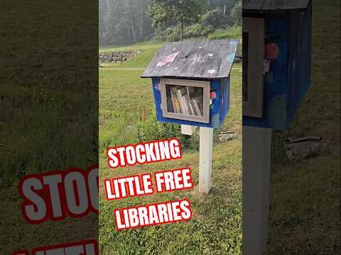 Stocking up some Little Free Libraries in the area. #littlefreelibrary #lfl #books #stocking