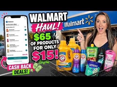 Walmart Haul – Easy Cash Back Deals on GROCERIES & More! (8/19-8/25)