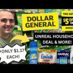 UNREAL HOUSEHOLD DEAL + MORE AT DOLLAR GENERAL! ~ $1.17 ALL DETERGENT / SNUGGLE / FINISH  ~ 8/22/26