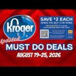 *$.49 Pasta* Kroger UPDATED Must Do Deals for 8/19-8/25 | MEGA, BOGO, 5x Digitals, & MORE
