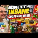 OVER $150 OF ITEMS TO $1.04 + TAX ~ ABSOLUTELY INSANE COUPONING HAUL ~ WALMART / KROGER / CVS / DG