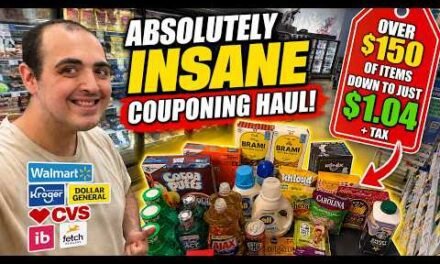 OVER $150 OF ITEMS TO $1.04 + TAX ~ ABSOLUTELY INSANE COUPONING HAUL ~ WALMART / KROGER / CVS / DG