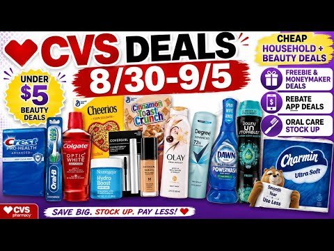 8/30 CVS COUPONING DEALS (Olay, Dawn, Charmin & MORE)! 8/30 CVS Deals This Week