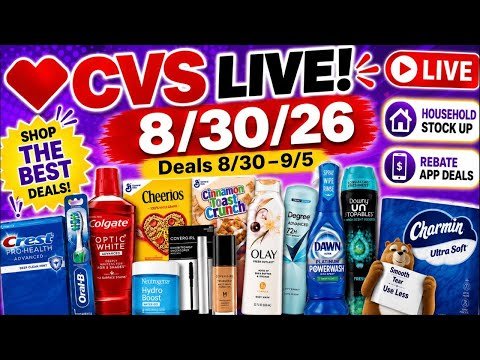 8/30 CVS *in store* LIVE!! Deodorant, Olay, Cereal & MORE! 8/30 CVS HAUL