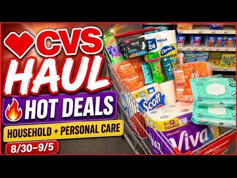 8/30-9/5 CVS HAUL {Household, Paper Products, Laundry, Baby Care} 8/30 CVS Couponing This Week