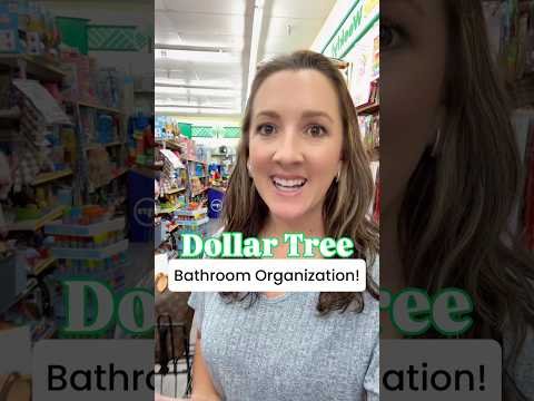 Dollar Tree Bathroom Organization!
