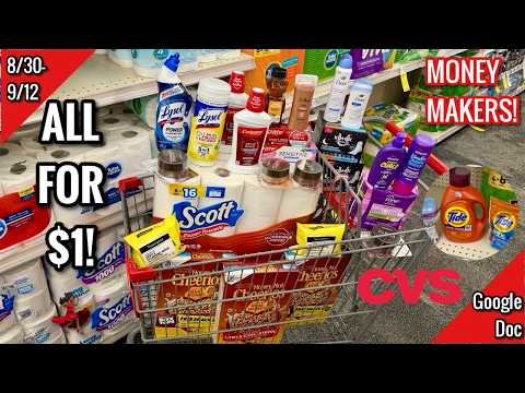 CVS Free & Cheap Coupon Deals & Haul | 8/30 – 9/12| MONEY MAKERS! STOCK UP! 🙌🏾 | Learn CVS Couponing