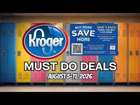 *FREEBIE* Kroger MUST DO Deals for 8/5-8/11 | MEGA SALE, BOGO, & 5x Weekly Digitals
