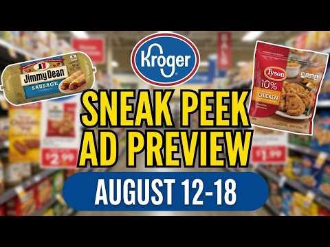 *Yay! or Nay* Kroger SNEAK PEEK Ad Preview for 8/12-8/18 | MEGA, NEW Weekly Digitals, & MORE