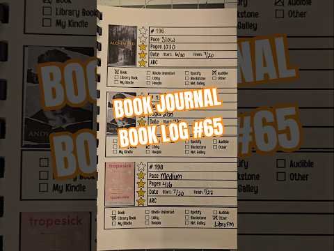 Book Journal of 2026 Book Reviews and Book Log 65 #bookjournal #bookreview #bookchallenge #booktok