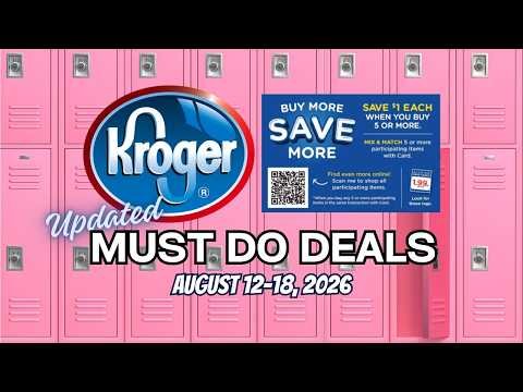 *$.50 Almonds* Kroger UPDATED Must Do Deals for 8/12-8/18 | MEGA SALE, BOGO, Weekly Digitals & MORE