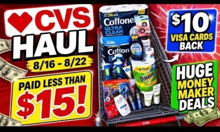 CVS HAUL 8/16–8/22 🔥 Paid UNDER $15 for EVERYTHING + $10 Visa Cards Back& Huge Moneymaker Deals!