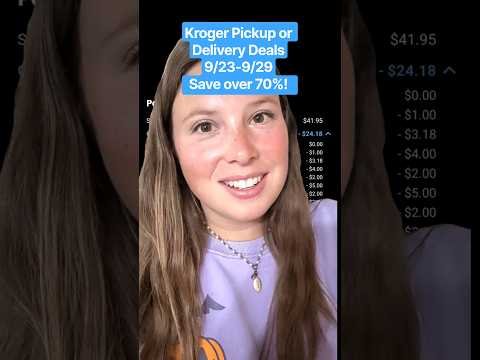 Easy online deals you can do at Kroger this week! 9/23-9/29