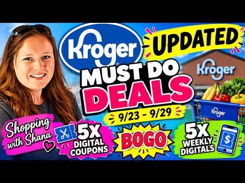 *5x Digitals* Kroger *UPDATED* Must Do Deals for 9/23-9/29 | 5x Digital, BOGO, Weekly Digital & MORE