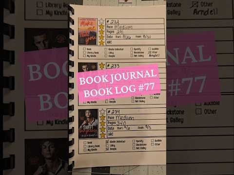 Book Journal of 2026 Book Reviews and Book Log 77 #bookjournal #bookreview #bookchallenge #booktok