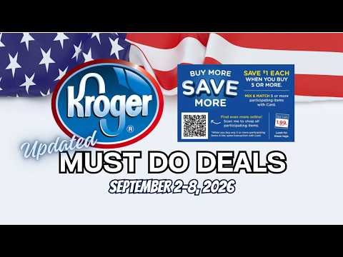 *MEGA SALE* Kroger UPDATED Must Do Deals for 9/2-9/8 | Popcorn, Pizza, Ice Cream & MORE