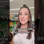 Save $1,000 for Christmas with me!