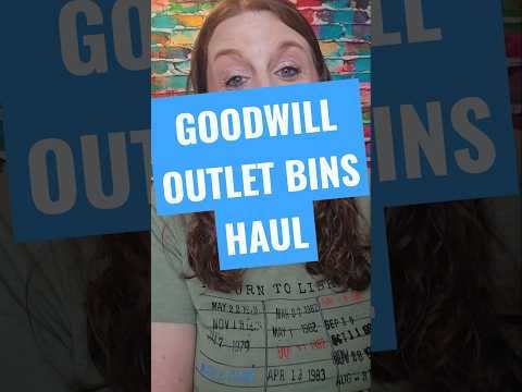 Goodwill Outlet Shopping #goodwill #goodwillbins #goodwilloutlet #outletshopping #thrifting